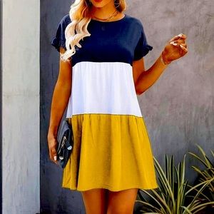 Colorblock dress-